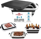 Collapsible Bbq Tub For Meal Prep, Marinating, And Food Storage - Includes. Fixed Price $42.58.