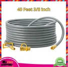 40 Feet 3/8 Inch Id Natural Gas Grill Hose With Quick Connect Fittings, Natur.... Fixed Price $82.64.