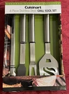 Cuisinart 4-PIECE Stainless Steel Grilling Tool Set Bar Que Cooking. Fixed Price $6.99.