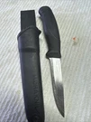 Morakniv Companion Stainless Steel Black Handle. Fixed Price $13.00.