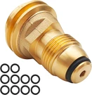 Pol To QCC1 Propane Tank Adapter, Old New, With 10 Pcs Rings. Fixed Price $12.95.