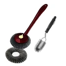 Steel Wool Brush Long Handle Stainless Scrubbers With Replacement.... Fixed Price $17.09.