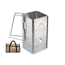 Portable Charcoal Chimney Starter Stainless Steel MT-18. Fixed Price $51.16.