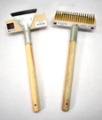 Lot Of 2 Malish Grill Brushes 6 Rows 19 Columns 14" Wooden Handle Ugb-jet. Fixed Price $30.09.