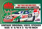 Mac Tools John Force - Vintage Original Vinyl Decal Sticker Drag Racing. Fixed Price $9.47.