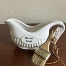 Mud Pie Sauce Boss Dish With Thrill Of The Grill Brush Bbq Set. Fixed Price $12.00.
