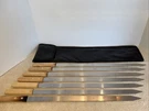 Goutime Kabob Skewers 7, 23 Inch LONG,1 Wide Stainless Steel Grilling Bbq. Fixed Price $40.00.