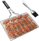 Fish Grilling Basket, Folding Portable Stainless Steel Bbq For. Fixed Price $35.99.