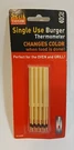 9 Taylor Disposable Hamburger Sensors 8772WW Tell Doneness Cooking Thermometers. Fixed Price $11.99.