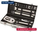 Cuisinart Deluxe Grill Tool Set, 20-PIECE Bbq Accessories With Alumin. Fixed Price $132.92.