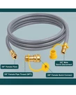 Gaspro 12 Feet 3/8" Id Natural Hose, Low Pressure Lpg With Quick Con.... Fixed Price $35.99.