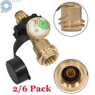 2/6 Pack Universal Propane Tank Gauge & Adapter Pol QCC1 Connector 100LB. Fixed Price $19.87.