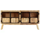 Sideboard Storage Display Cabinet Brown And Black Solid Rough Wood Mango Vidaxl. Fixed Price $226.99.