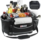 Frecolsh Large Bbq Organizer With Molded Hard Base, Compatible Black-grey. Fixed Price $65.90.