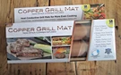 New Copper Grill Mat Non-stick Infused Bake 2 Pack Idea Village Heat Conductive. Fixed Price $5.99.