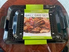 Charcoal Companion 2 Piece Small Medium Porcelain Coated Grilling Grid Set. Fixed Price $25.00.