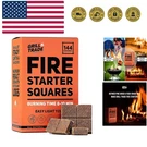 Starter Squares 144, Easy Burn Your Bbq Grill, Camping Fire, Wood Stove,.... Fixed Price $31.99.