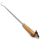 Jaccard 12" Inch Pigtail Food Flipper Steel Bbq Turner Hardwood Handle 201310. Fixed Price $19.95.