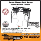 Bayou Classic DB250 Dual Burner High Pressure Cooker Up To 59K Btus 14" Surfaces. Fixed Price $199.88.