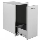 Pull Out Trash Drawer 13.6WX26HX19.3D Inch Lower Sliding Rails Stainless Steel. Fixed Price $188.32.