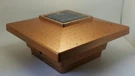2-PK Solar 4X4 Copper Cap Light With Bright White Smd Led For Pvc / Wood Post. Fixed Price $32.99.