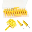 24 Pack Stainless Steel Corn Holders - On The Grill & Cob Skewers For Ho.... Fixed Price $10.56.