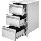 Vevor 201 Stainless Steel Triple Access Drawer Kitchen Bbq Island 15"W X 26"H. Fixed Price $189.99.
