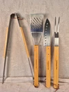 Grillmaster Bbq Tools 4 Piece Set Fork, Tongs, Spatula, Knife New. Fixed Price $16.99.