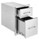 13WX21H Outdoor Kitchen Drawer Tier Bbq Island Storage Stainless Steel. Fixed Price $125.39.