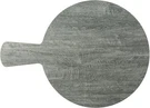 Tablecraft 12451 Round Serving Paddle With Handle. Melamine, Black Wood Decal. Fixed Price $90.00.