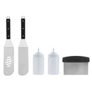 Mr Bar-b-q Griddle Tools Set 5 Piece Stainless Steel 08623Y. Fixed Price $49.99.