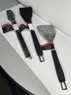 Barbecue Tool Set 3-PIECE Grill Brush, Spatula And Tongs Stainless Steel New. Fixed Price $16.87.