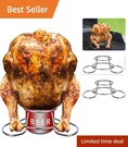 Beer Can Chicken Roaster Stainless Steel For Grill Oven Smoker. Fixed Price $15.99.