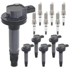 Sorghum Ignition Coil Pack And Spark Plugs Compatible With Mazda 6 CX-9 Ford .... Fixed Price $98.00.