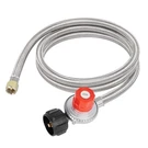 Gaspro 0-20 Psi Adjustable Propane Regulator With Braided Hose, High Pressure.... Fixed Price $32.58.