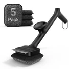 Bbq Grill Brush Bristle Free - 17" Safe 5 Heads, Black. Fixed Price $80.99.