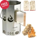 Xl Charcoal Chimney 40PK Natural Fire Starters Bundle Bbq Rapid Ignition. Fixed Price $110.87.