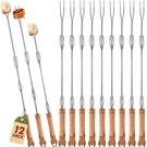 Minatee 12 Pack Roasting Sticks 30 Inch Fall Extra Extendable Smores Skewers,.... Fixed Price $54.23.