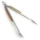 Norpro 18-INCH Bbq Tongs With Acacia Handle. Fixed Price $19.95.