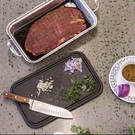 Char-broil 3526981P04 Grill Plus Roasting Pan & Cutting Board (new). Fixed Price $24.75.