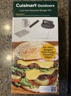 Cuisinart Smashed Burger Kit Cast Iron Patty Papers & Shaker Spatula. Fixed Price $19.99.
