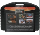 Mr. Bar-b-q 18-PIECE Deluxe Grill Tool Set With Wooden Handles Stainless Steel. Fixed Price $39.95.
