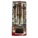 New Vintage Mr Cheftender Ranger Bbq Set Of 4 Tools Wood Handle 18 Made Usa. Fixed Price $39.95.