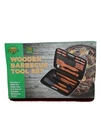 Campout Wooden Barbeque Tool Set 18 Piece Grill Bbq New Dad Xmas. Fixed Price $22.00.