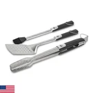 Pit Boss Grills Soft Touch 3 Piece Tool Set, Stainless. Fixed Price $43.83.