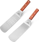 New Star Foodservice 43051 Wood Handle Flexible Grill Spatula Set, 14.5", Of. Fixed Price $26.04.