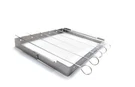 Grill Pro Stainless Steel Deluxe Shish Kebab Rack & 6 Skewers Kit 41338. Fixed Price $13.99.
