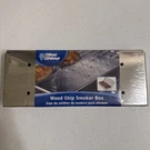 Blue Rhino Wood Chip Smoker Box Stainless Steel With Hinged Lid. Fixed Price $9.99.