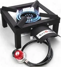 Gasone High Pressure Single Propane Burner - Outdoor Cooking With Heat Shield. Fixed Price $44.20.
