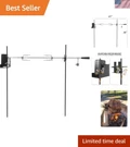 Barbecue Rotating Cordless Dual Post Open Fire Spit Rotisserie Grill System W.... Fixed Price $83.99.